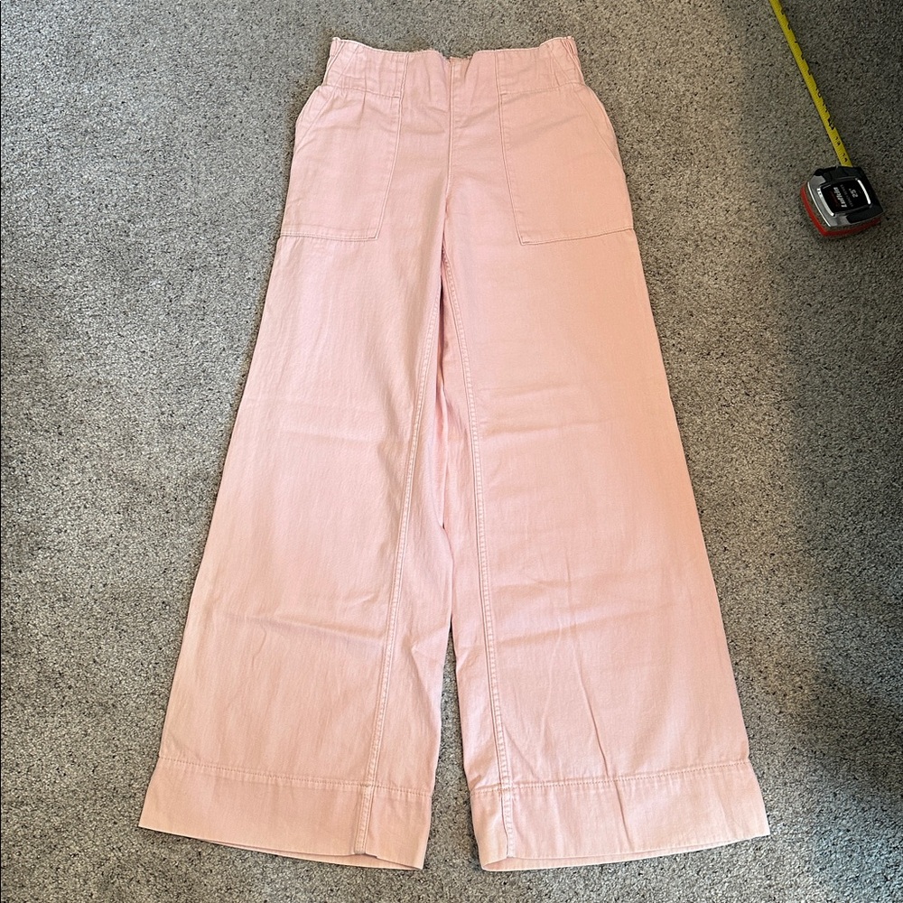 New We the Free by Free People Breezy Denim Pull on Jeans ~ Light Pink